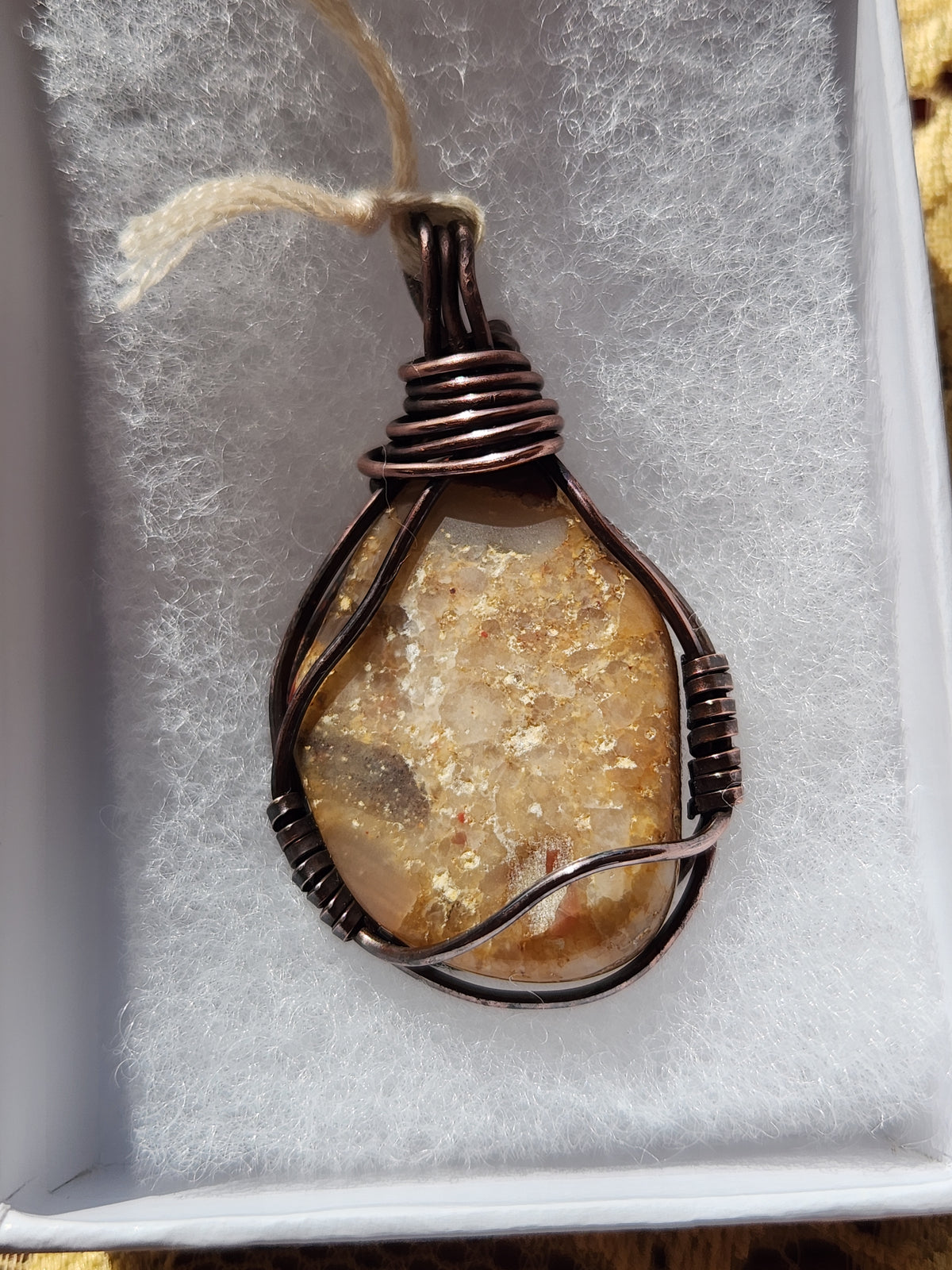 Copper wrapped Pudding Stone (conglomerate)