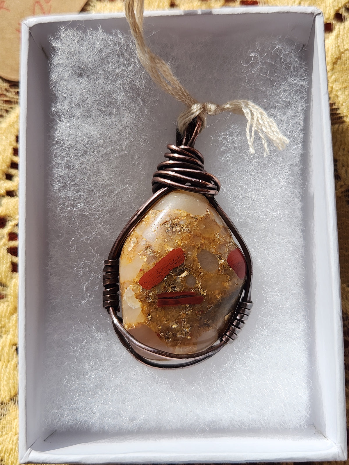 Copper wrapped Pudding Stone (conglomerate)